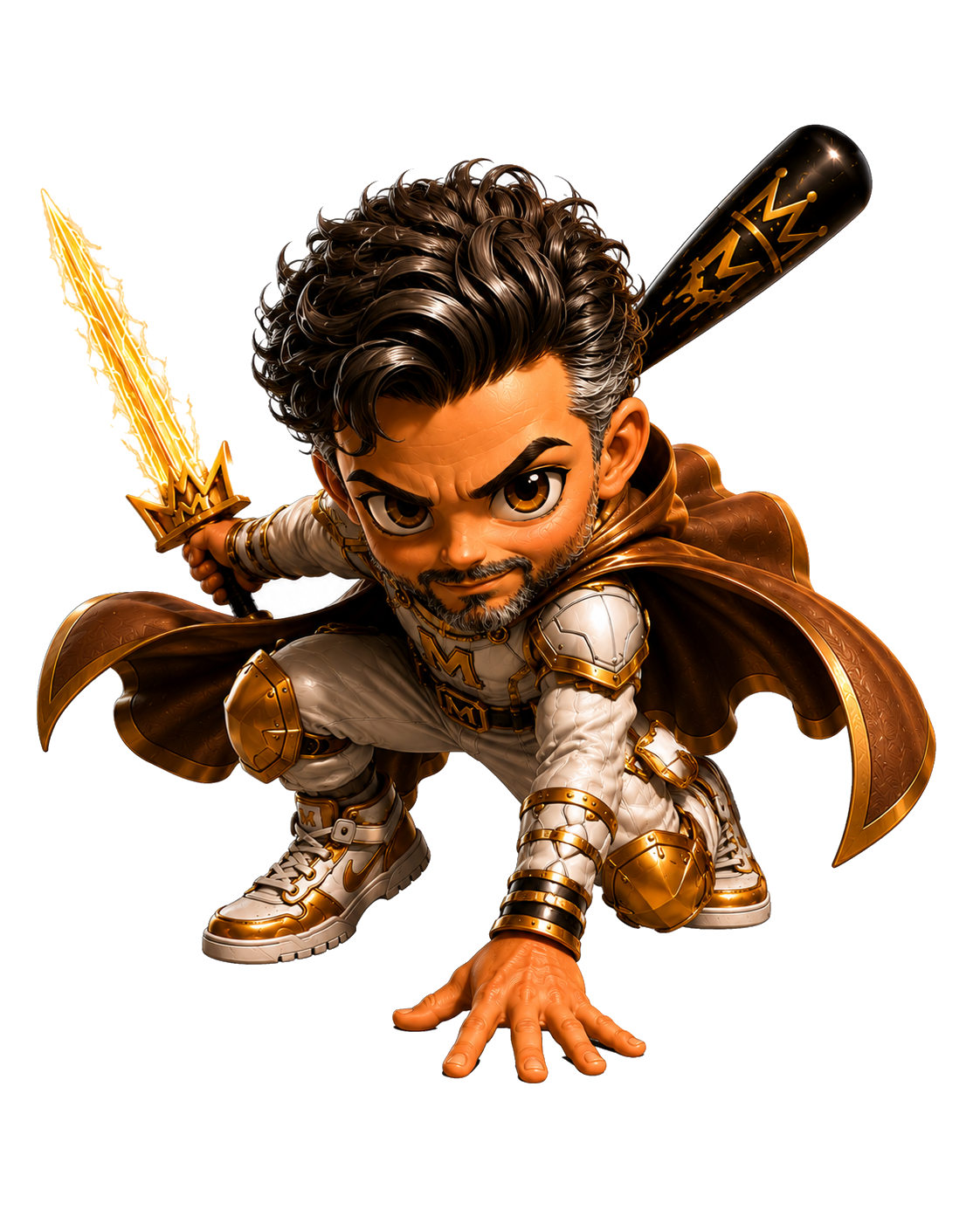 Figura MiniYoos rey con cofre de premios