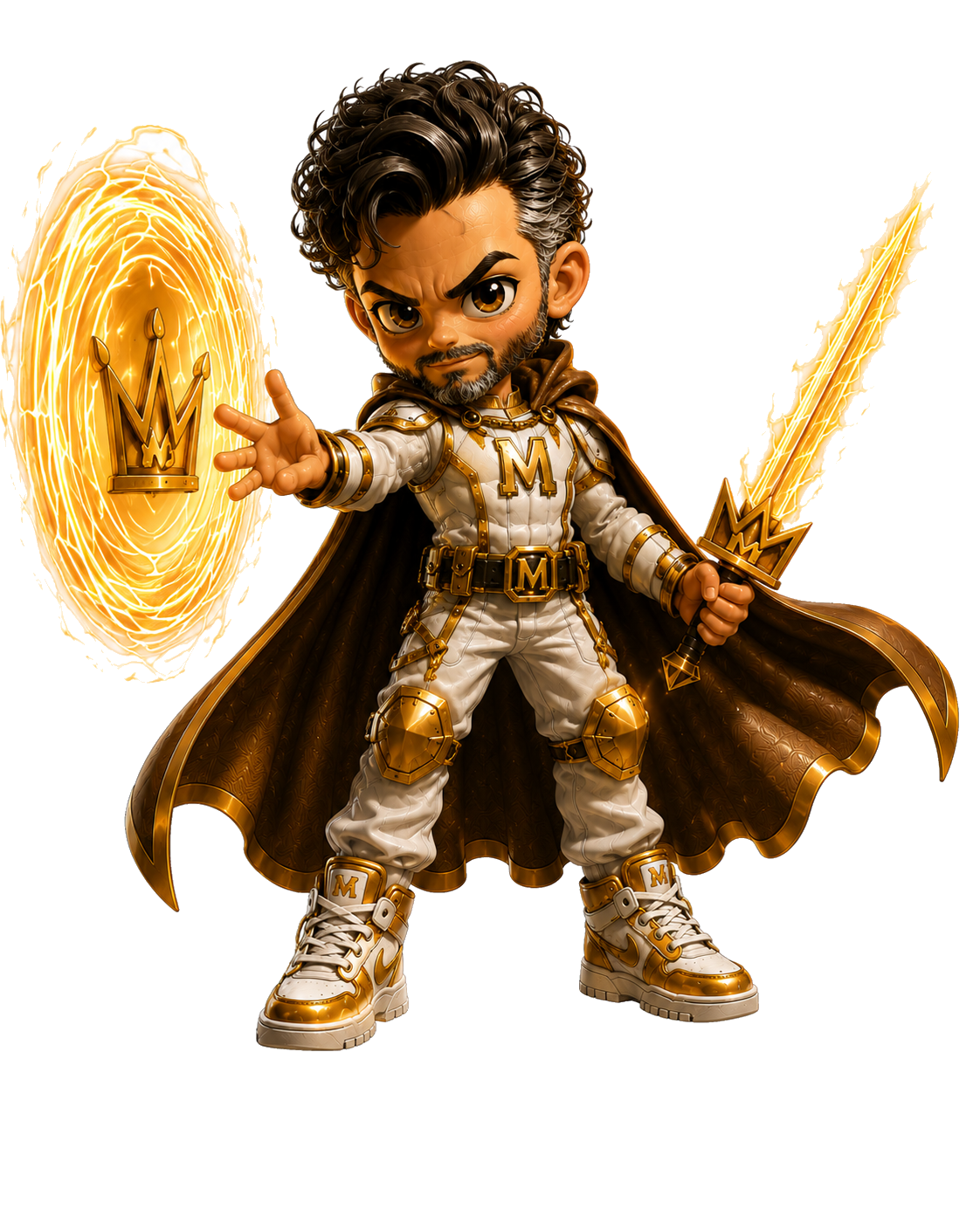 Figura coleccionable MiniYoos mago dorado